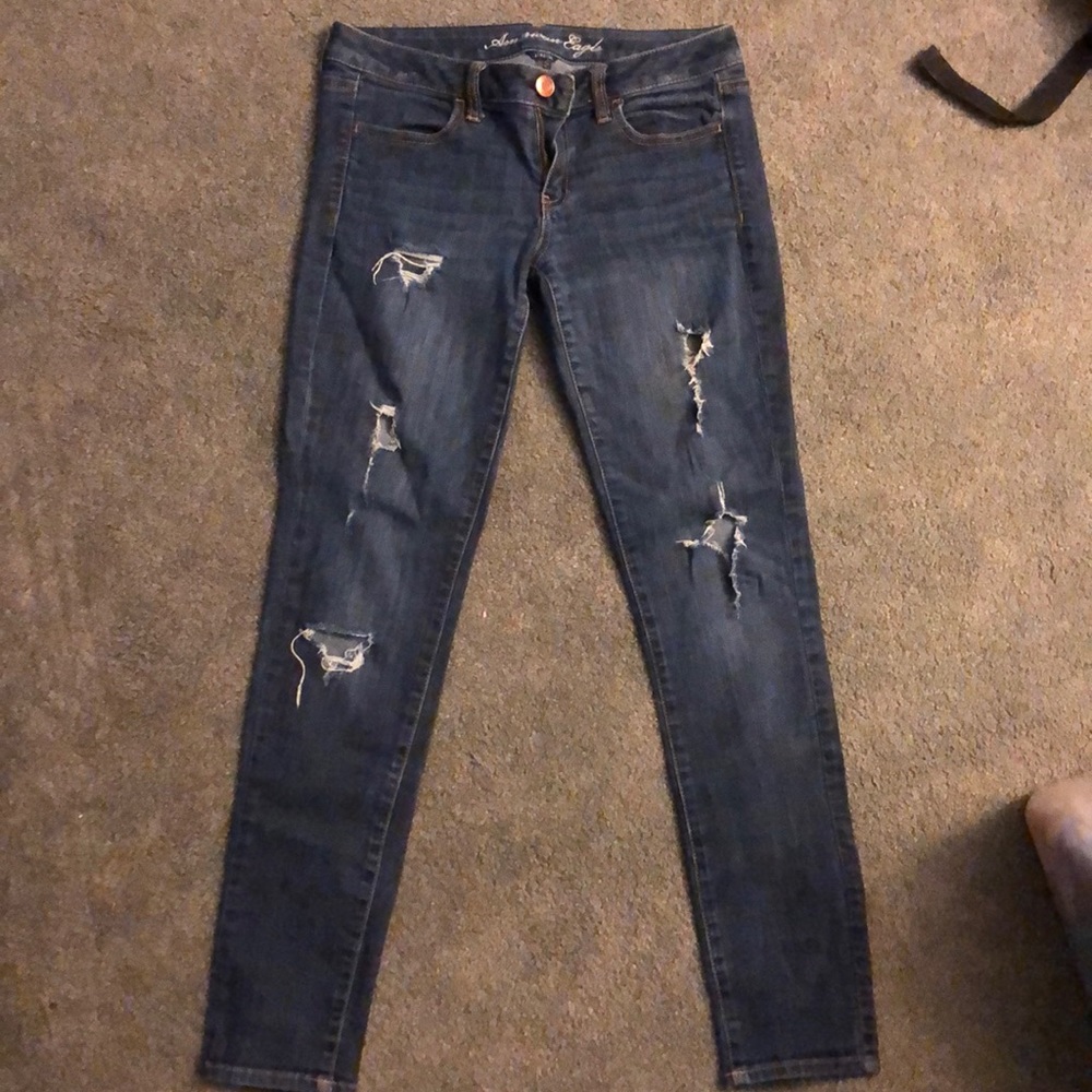 American Eagle Stretch ripped jeans